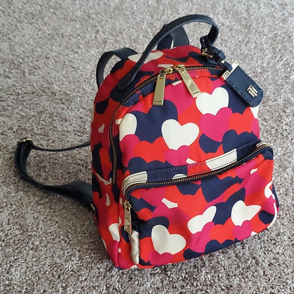 Tommy Hilfiger Heart Print Mini Backpack 🎒